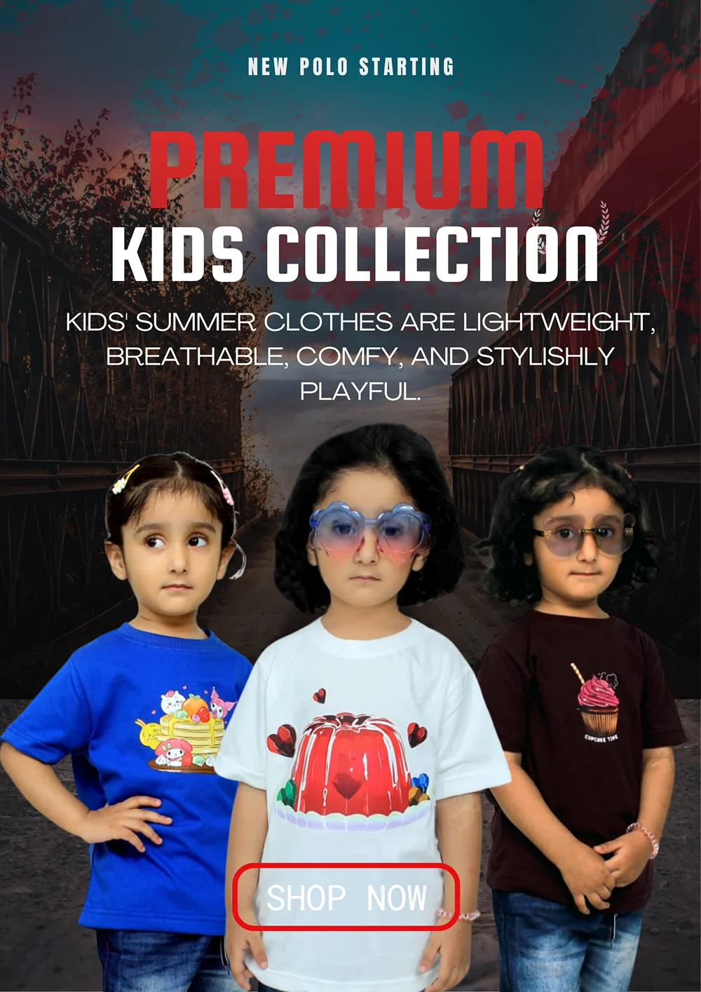 Red B Fashion Promotion Template (Poster) 1